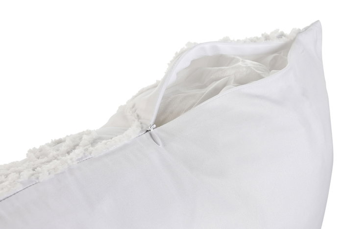DKD Home Decor Cojín de Poliéster Blanco 60x60 cm