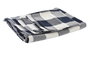 DKD Home Decor Mantel Azul Blanco 150x150 cm Set 5 Algodón Poliéster Hecho a Mano Cuadros