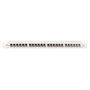 Digitus Patch Panel de Interconexión CAT 6A Clase EA Apantallado Alta Densidad 24 Puertos Chapado en Oro Montaje Rack 0.5U Gris