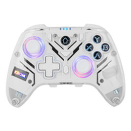 Krom Krystal Gamepad Inalámbrico Transparente con Iluminación RGB