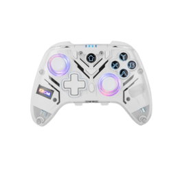 Krom Krystal Gamepad Inalámbrico Transparente RGB