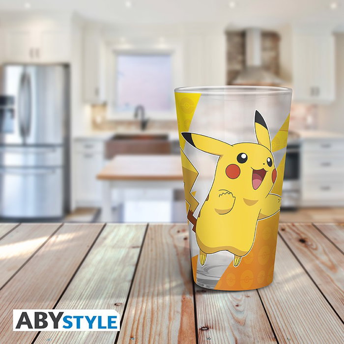 Abystyle Vaso Pokémon Pikachu Foil 400 ml (Set de 2 Vasos) Licencia Oficial