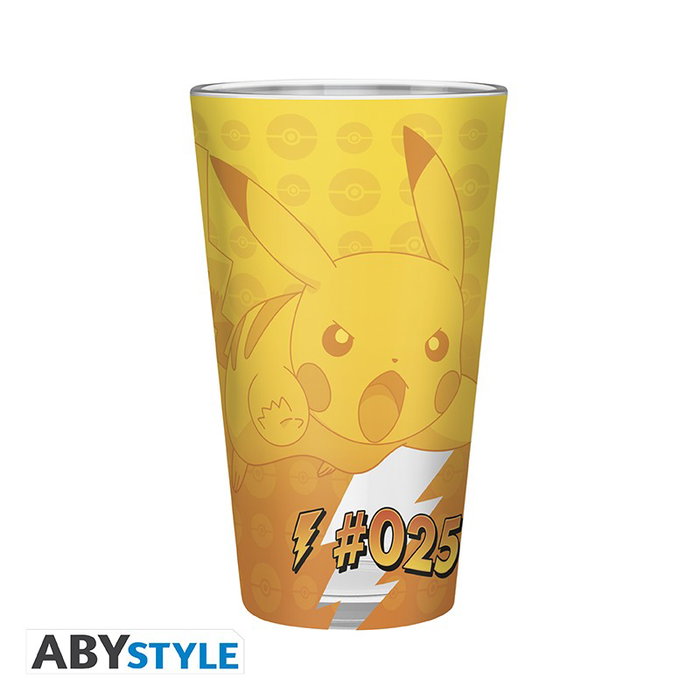 Abystyle Vaso Pokémon Pikachu Foil 400 ml (Set de 2 Vasos) Licencia Oficial