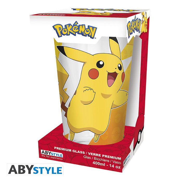 Abystyle Vaso Pokémon Pikachu Foil 400 ml (Set de 2 Vasos) Licencia Oficial