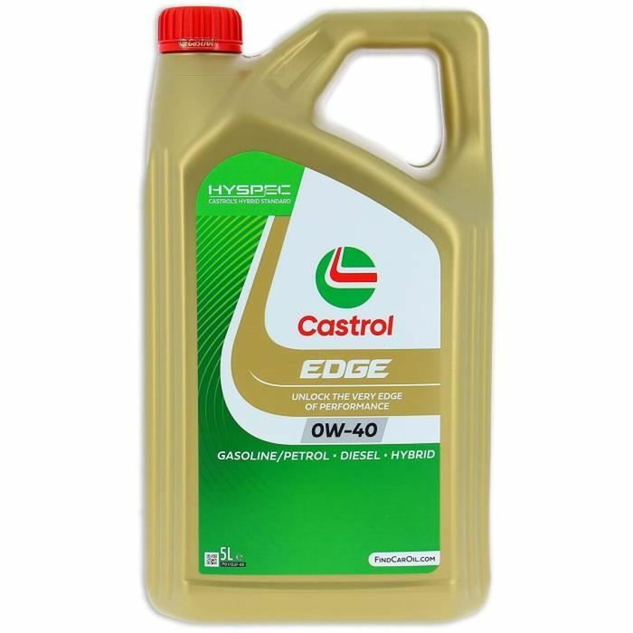 Castrol EDGE 0W-40 Aceite de motor 5L Castrol EDGE 0W-40 Aceite de motor 5L
