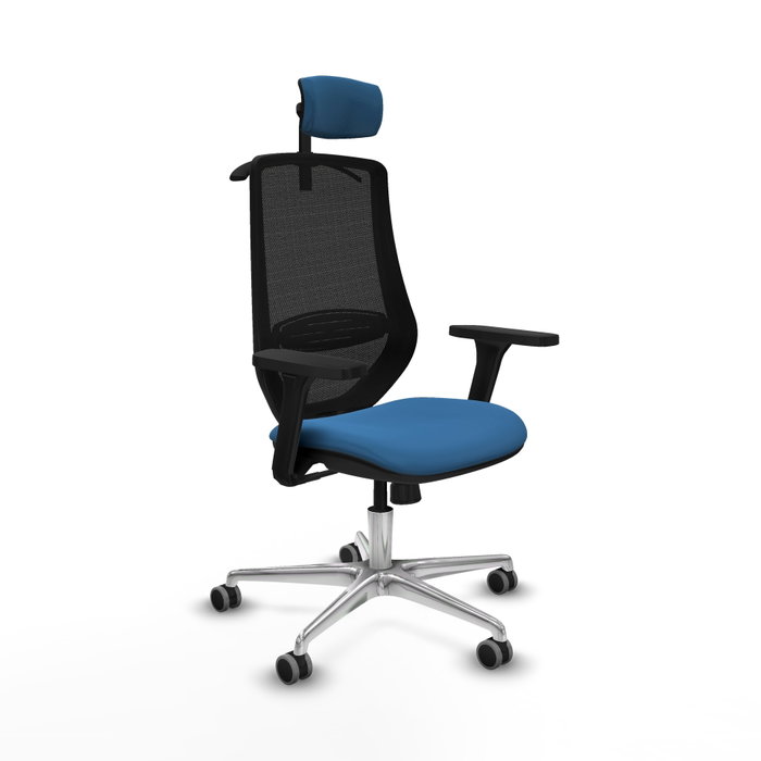 PIQUERAS Y CRESPO Silla de oficina Mardos con mecanismo Sincro, Azul claro y Negro PIQUERAS Y CRESPO Silla de oficina Mardos con mecanismo Sincro, Azul claro y Negro
