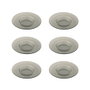 OMS Bol Patt Negro 22 cm (Set de 6)