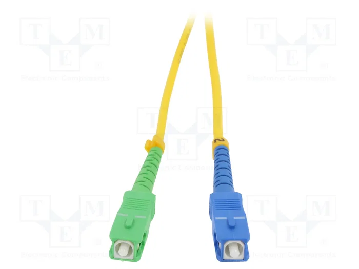 QOLTEC Cable de conexión de fibra óptica SC/APC a SC/UPC 5m