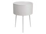 Giftdecor Mesa Auxiliar Redonda Base Gris Metal 40x40x57 cm