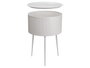Giftdecor Mesa Auxiliar Redonda Base Gris Metal 40x40x57 cm