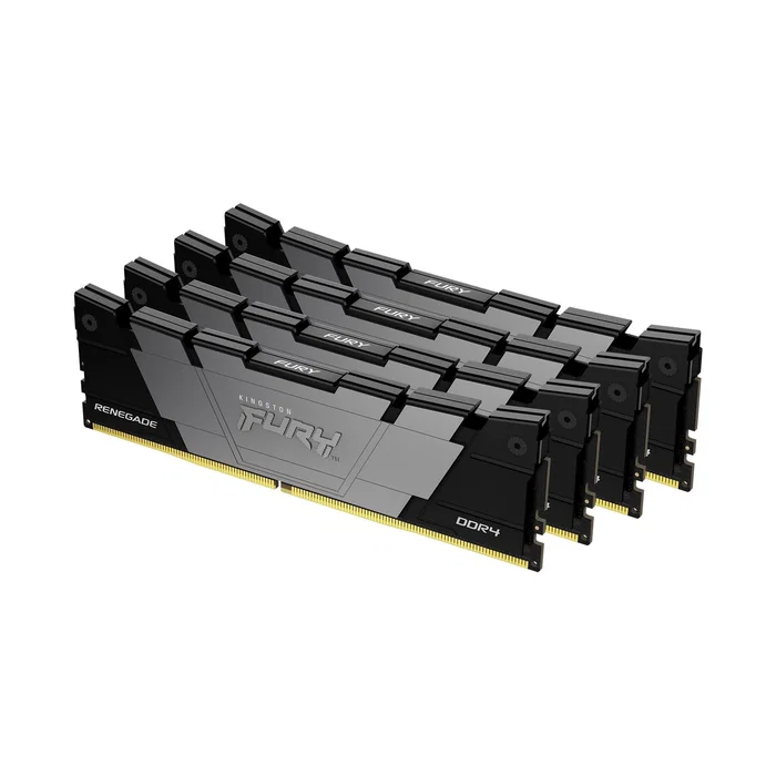 Kingston FURY Renegade 64GB 3600MT/s DDR4 CL16 DIMM Kit de 4 Kingston FURY Renegade 64GB 3600MT/s DDR4 CL16 DIMM Kit de 4