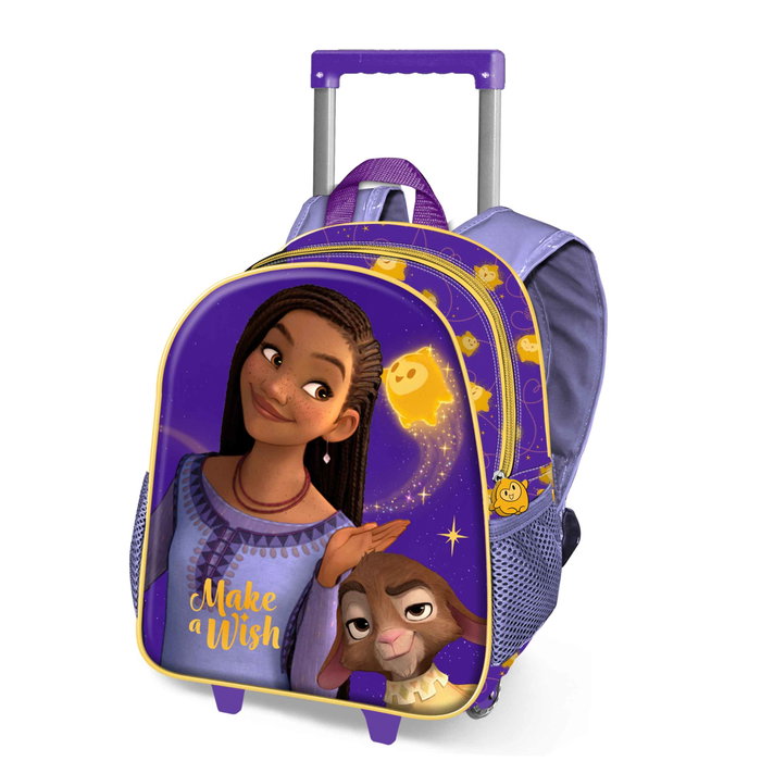 Disney Wish: El Poder De Los Deseos Mochila Infantil 3D Pequeña Star con Ruedas Lila Disney Wish: El Poder De Los Deseos Mochila Infantil 3D Pequeña Star con Ruedas Lila
