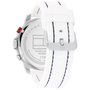Tommy Hilfiger 1792148 con correa blanca y esfera azul