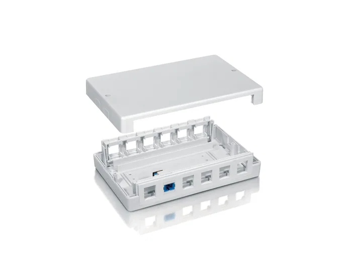EQUIP Caja de superficie para 12 Keystone Jacks