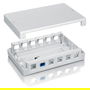 EQUIP 125460 Caja de Superficie para 12 Jacks Keystone Blanco