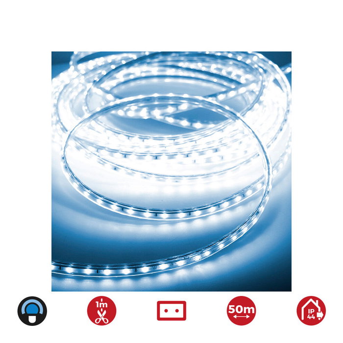 Edm Tira de LED azul 50 m, 60 leds/m, IP44 Edm Tira de LED azul 50 m, 60 leds/m, IP44