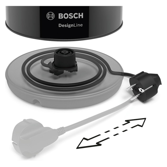 Bosch DesignLine TWK3P423 Hervidor Eléctrico 1,7 L Negro Bosch DesignLine TWK3P423 Hervidor Eléctrico 1,7 L Negro