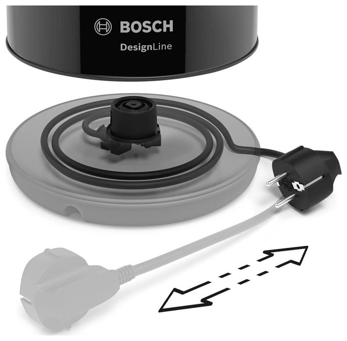 Bosch DesignLine TWK3P423 Hervidor Eléctrico 1,7 L Negro Bosch DesignLine TWK3P423 Hervidor Eléctrico 1,7 L Negro