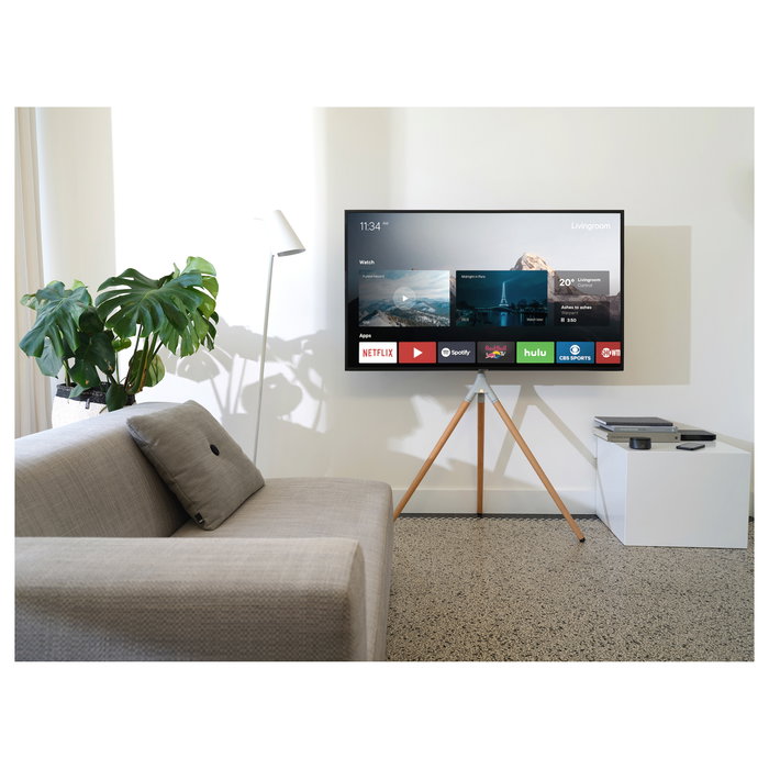 One for All TV Stand Ultraslim Tripod 360 con Soporte Giratorio, Modelo TURN 65 WM7472