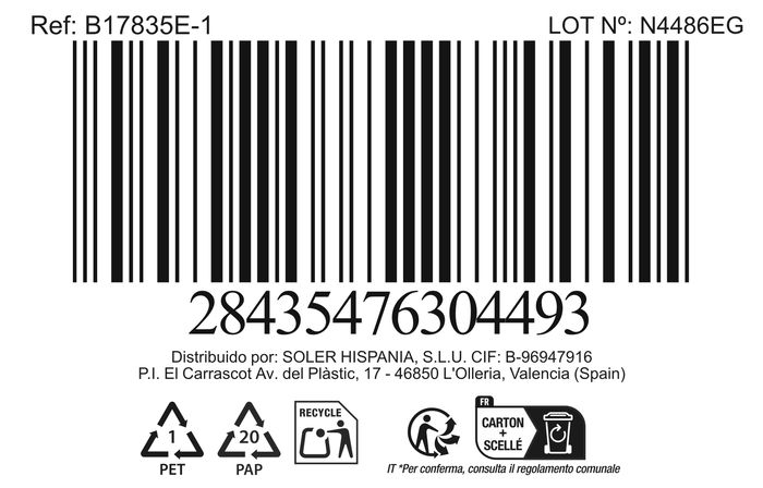 Inde Cazo 16 cm Acero Inoxidable con Tapa "New Neron" 2L ø16cm (4 Unidades)