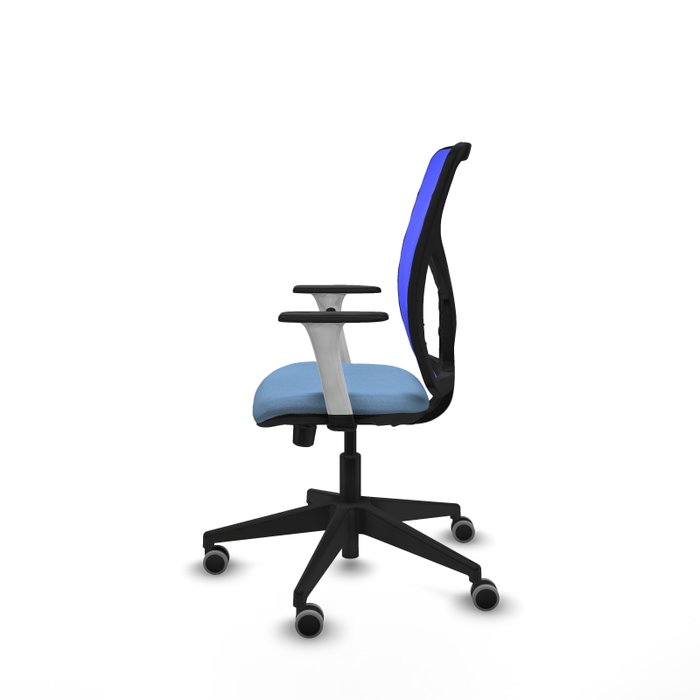 PIQUERAS Y CRESPO Silla de oficina Motilla con mecanismo Sincro/Traslack Azul