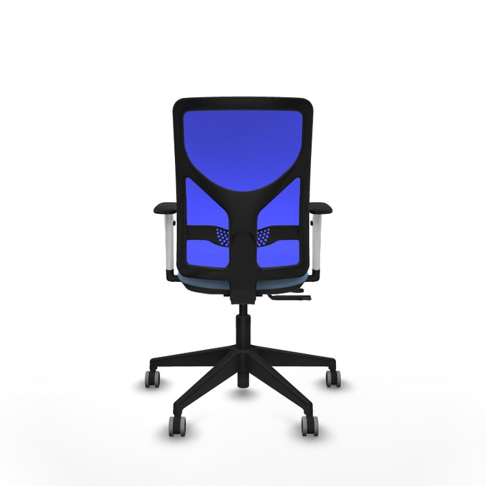 PIQUERAS Y CRESPO Silla de oficina Motilla con mecanismo Sincro/Traslack Azul