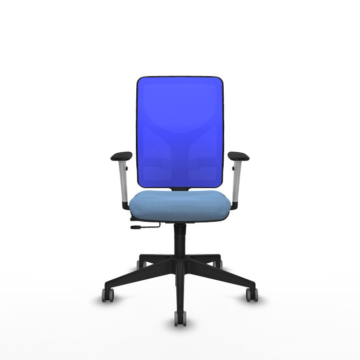 PIQUERAS Y CRESPO Silla de oficina Motilla con mecanismo Sincro/Traslack Azul