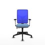 PIQUERAS Y CRESPO Silla de oficina Motilla con mecanismo Sincro/Traslack Azul