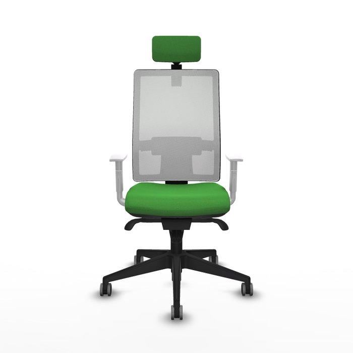 PIQUERAS Y CRESPO Silla de oficina Horna con mecanismo Sincro, Verde y Blanco PIQUERAS Y CRESPO Silla de oficina Horna con mecanismo Sincro, Verde y Blanco