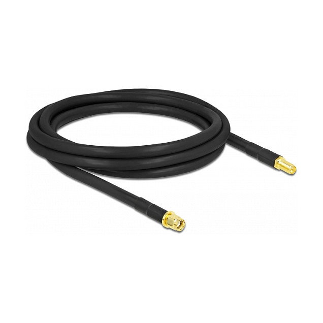 DeLOCK Cable de antena coaxial RP-SMA macho a RP-SMA hembra LMR/CFD300 2 m DeLOCK Cable de antena coaxial RP-SMA macho a RP-SMA hembra LMR/CFD300 2 m