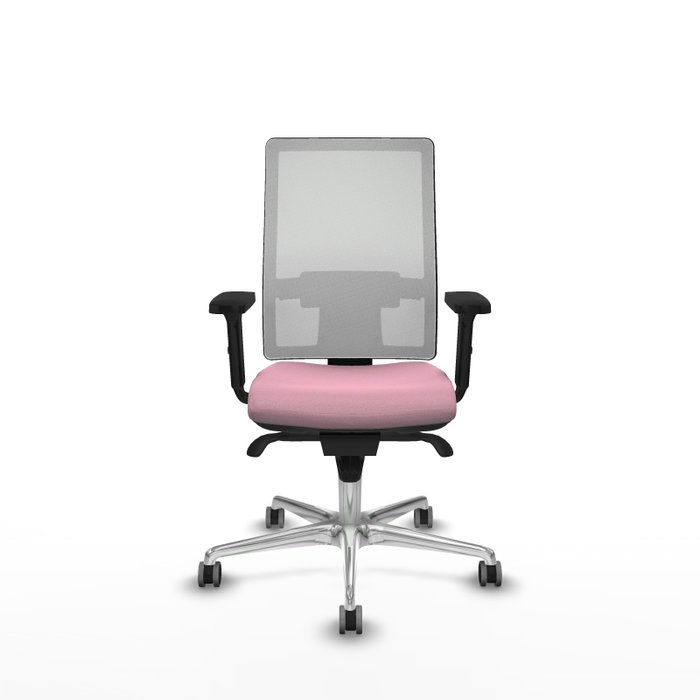 PIQUERAS Y CRESPO Silla de oficina Horna Rosa y Blanco