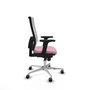 PIQUERAS Y CRESPO Silla de oficina Horna Rosa y Blanco