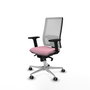 PIQUERAS Y CRESPO Silla de oficina Horna Rosa y Blanco