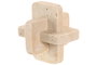 DKD Home Decor Decoración Mármol Travertino Beige 12x12x12 cm