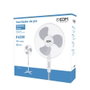 Edm Ventilador de pie blanco 45 W con altura regulable