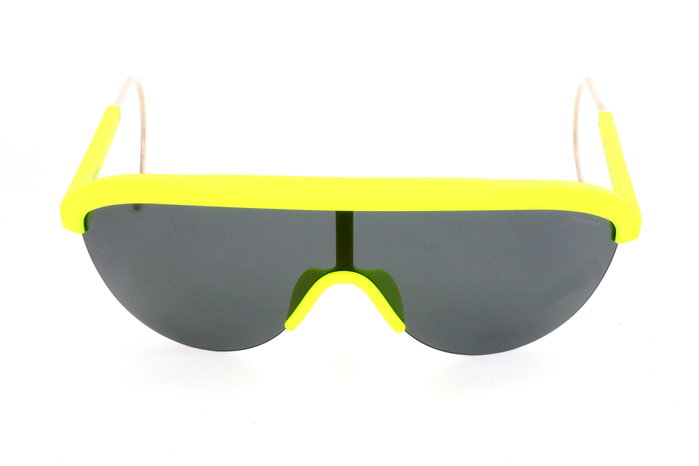 Polaroid PLD-6037-S-2V7 Gafas de sol unisex con cristal gris y detalles amarillos