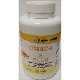 Alfa Herbal Omega 3 Plus 30 Cápsulas - DHA 376mg + Vitamina E - Suplemento Alimenticio de Aceite de Pescado