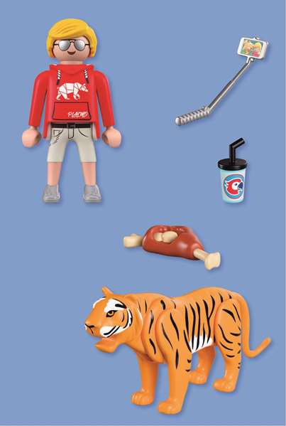 PLAYMOBIL My Life Zoo: Tigre y Visitante