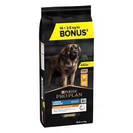 Purina Pro Plan Canine Adult Razas Grandes Robusto - Alimento para perros adultos de razas grandes, 14 kg + 2.5 kg gratis