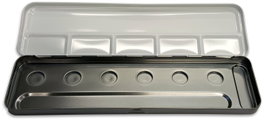 Finetec Caja de metal para 6 pastillas