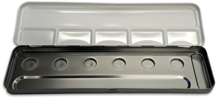 Finetec Caja de metal para 6 pastillas Finetec Caja de metal para 6 pastillas