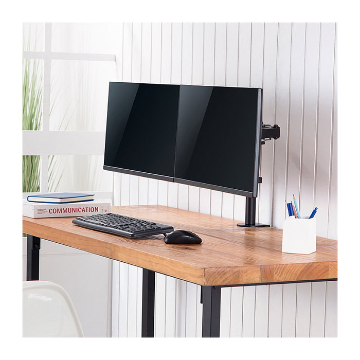 LogiLink Soporte Dual para Monitor de 17-32 pulgadas en Acero