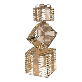 Lumineo Figura LED de Cajas de Regalo Blanco Cálido