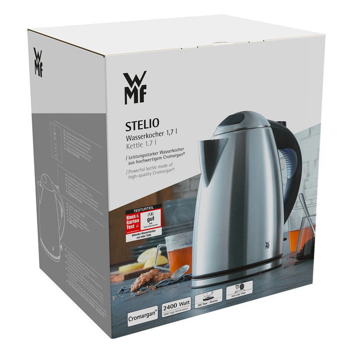 WMF STELIO Wasserkocher 1.7L 2400W Negro Acero Inoxidable Plástico WMF STELIO Wasserkocher 1.7L 2400W Negro Acero Inoxidable Plástico