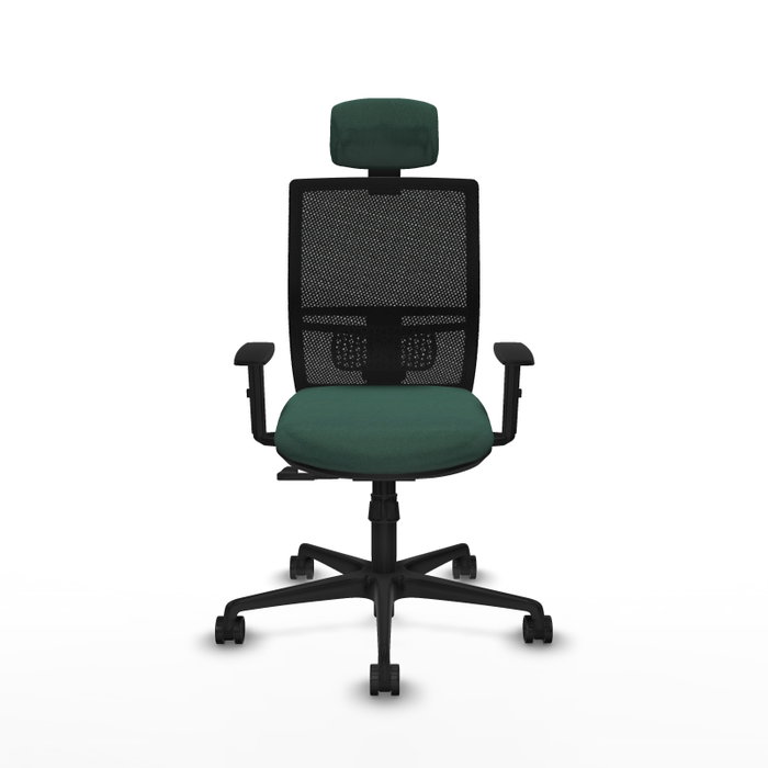 PIQUERAS Y CRESPO Silla de oficina Yunquera con mecanismo Sincro, Verde botella y Negro PIQUERAS Y CRESPO Silla de oficina Yunquera con mecanismo Sincro, Verde botella y Negro