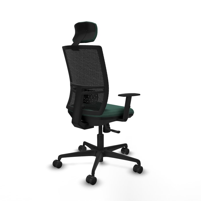 PIQUERAS Y CRESPO Silla de oficina Yunquera con mecanismo Sincro, Verde botella y Negro PIQUERAS Y CRESPO Silla de oficina Yunquera con mecanismo Sincro, Verde botella y Negro