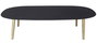 DKD Home Decor Mesa de Centro de Hierro con Acabado Rugoso Negro