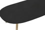 DKD Home Decor Mesa Centro Glam Negro Dorado 60 x 30 x 122 cm