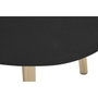 DKD Home Decor Mesa de Centro de Hierro con Acabado Rugoso Negro