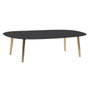 DKD Home Decor Mesa de Centro de Hierro con Acabado Rugoso Negro